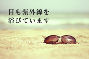 目も紫外線を浴びています